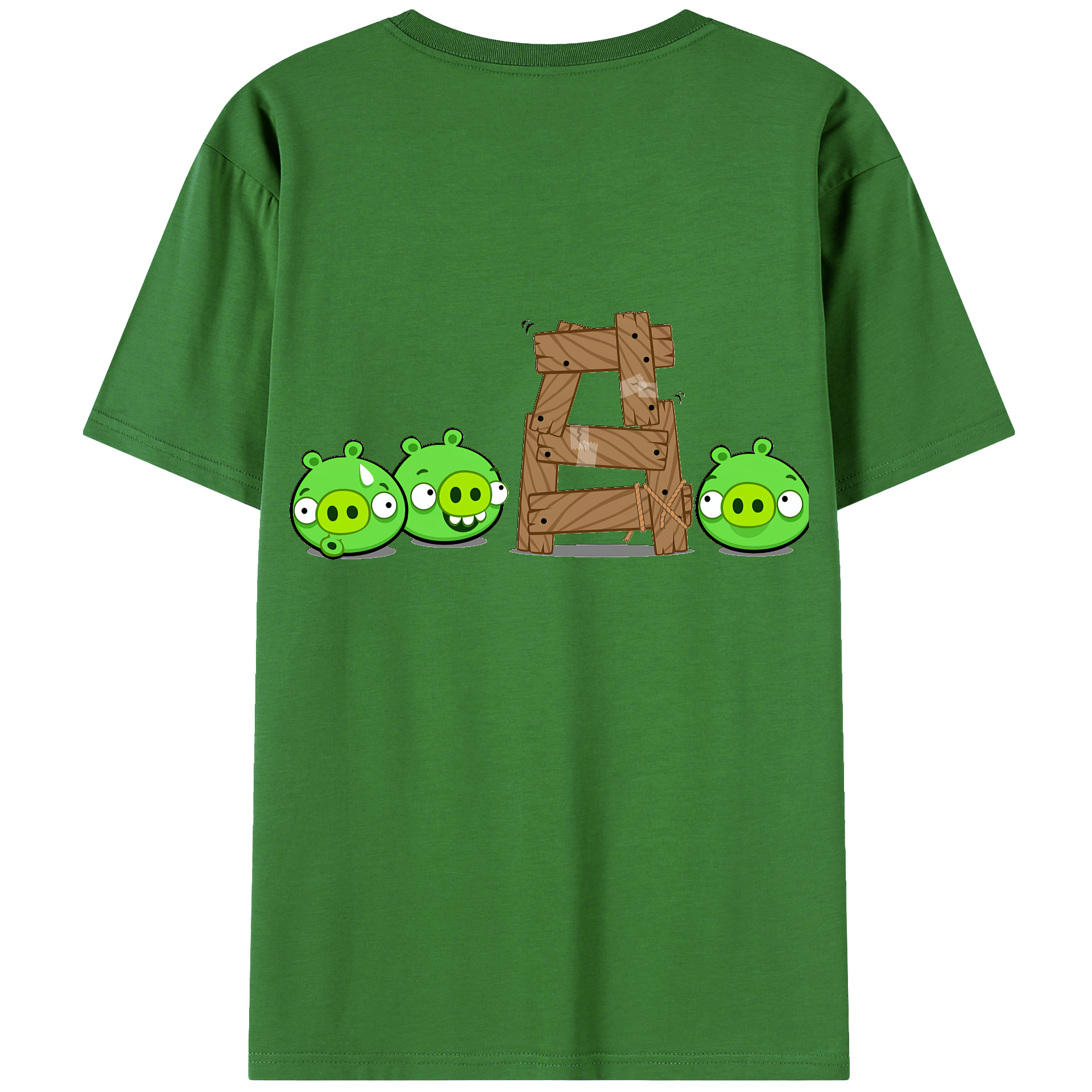 （画像用） Angry Birds アングリーバード レディース半袖Tシャツ(バックプリント)